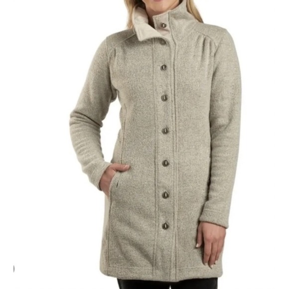Kuhl Jackets & Blazers - Kuhl Savina Long Fleece Sweater Jacket Outdoors Gorpcore Granola Scandi Minimal
